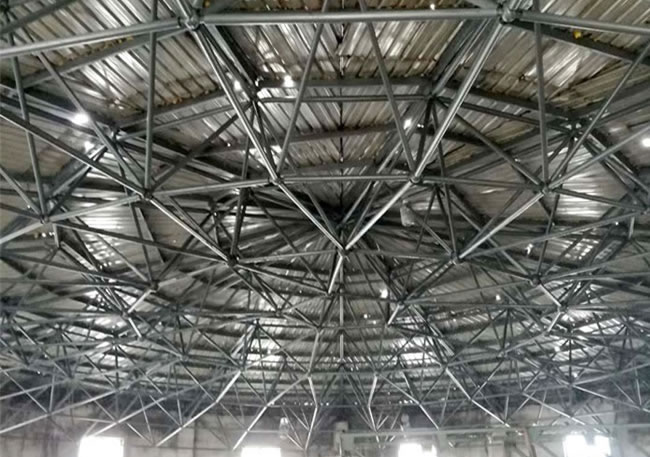 洗煤厂蓄水池球形网架工程
